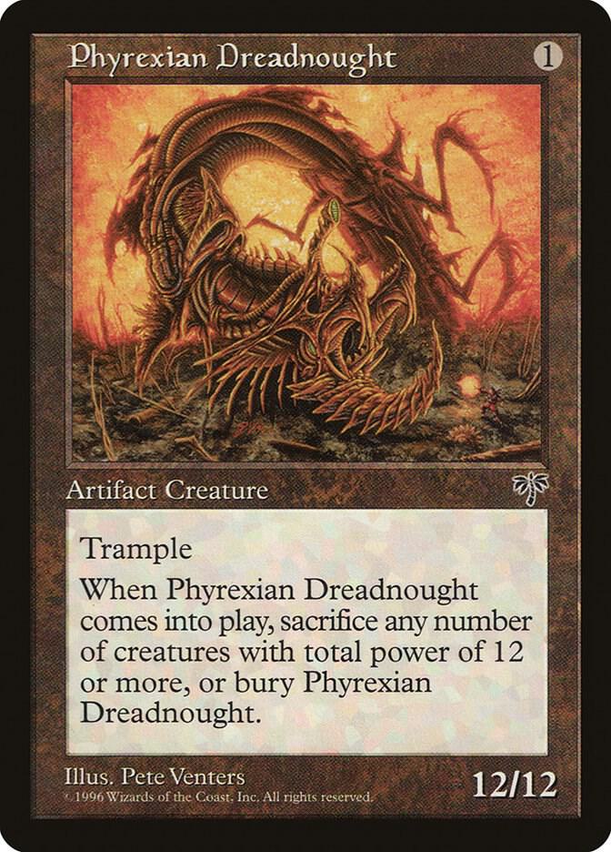 Phyrexian Dreadnought card from Mirage
