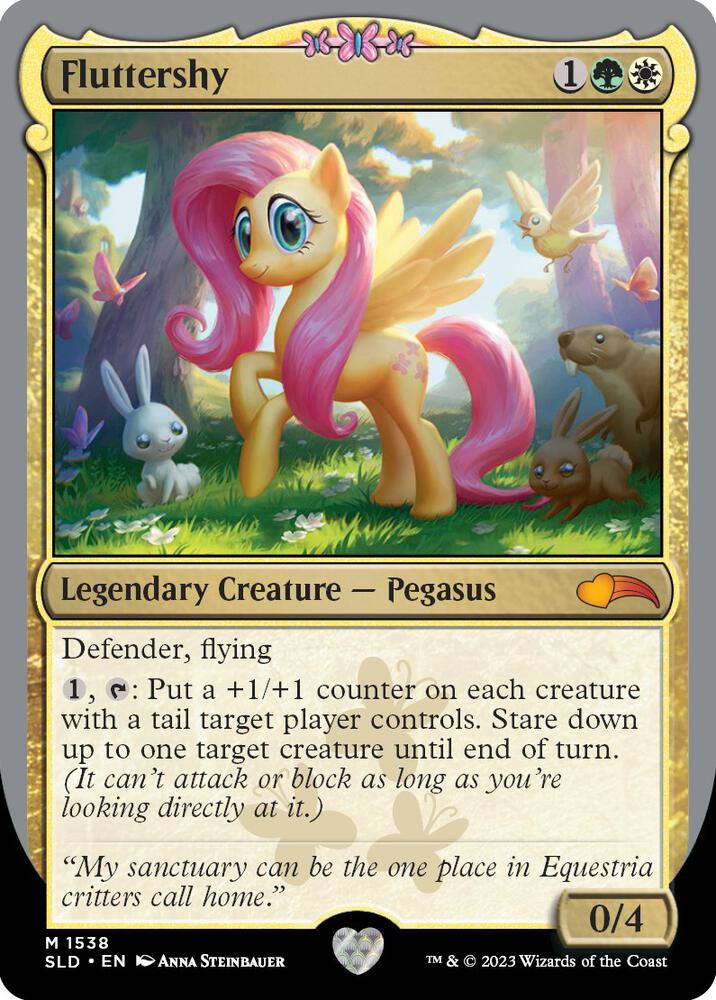 Fluttershy 1538 card from Secret Lair Drop Series