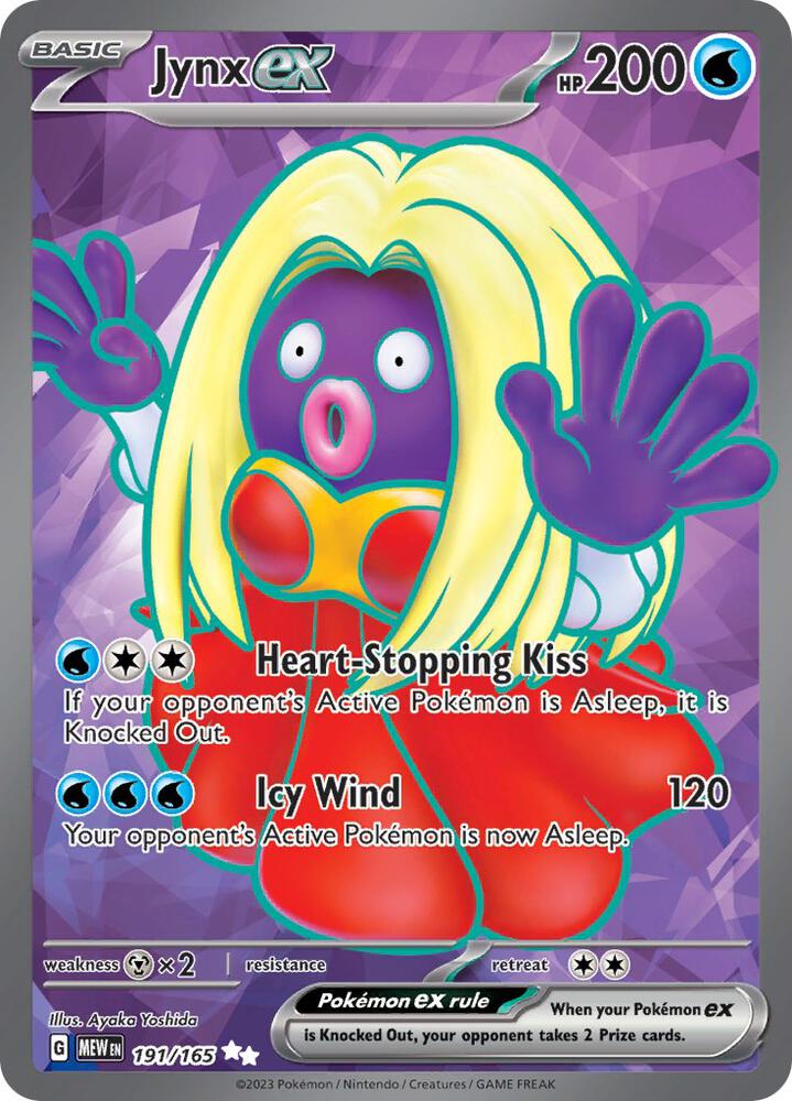 Jynx ex 191/165 card from SV: Scarlet & Violet 151