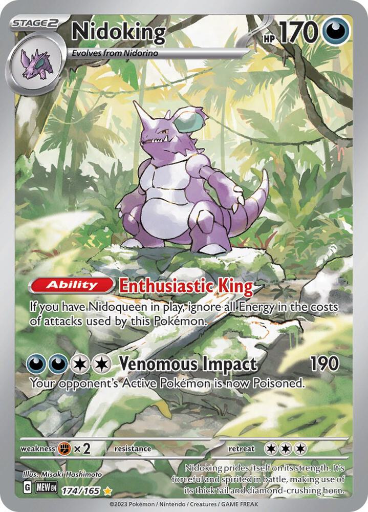 Nidoking 174/165 card from SV: Scarlet & Violet 151