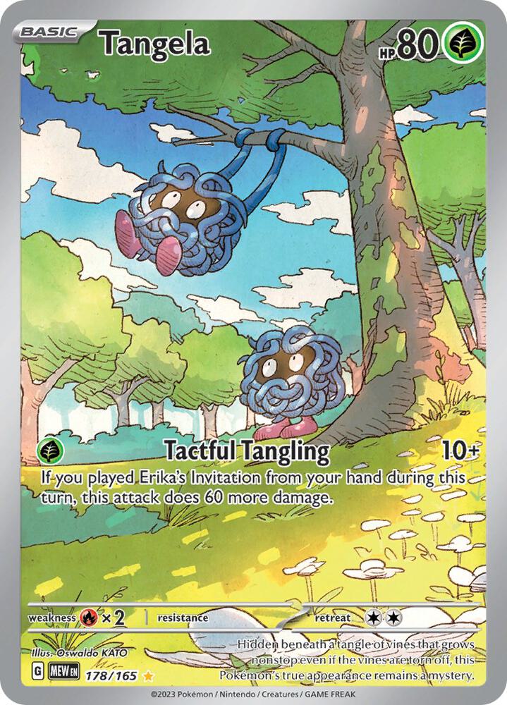 Tangela 178/165 card from SV: Scarlet & Violet 151