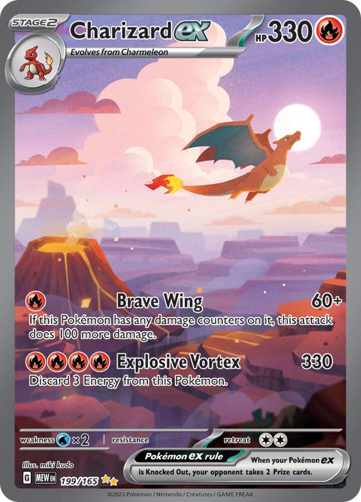 Charizard ex 199/165 card from SV: Scarlet & Violet 151