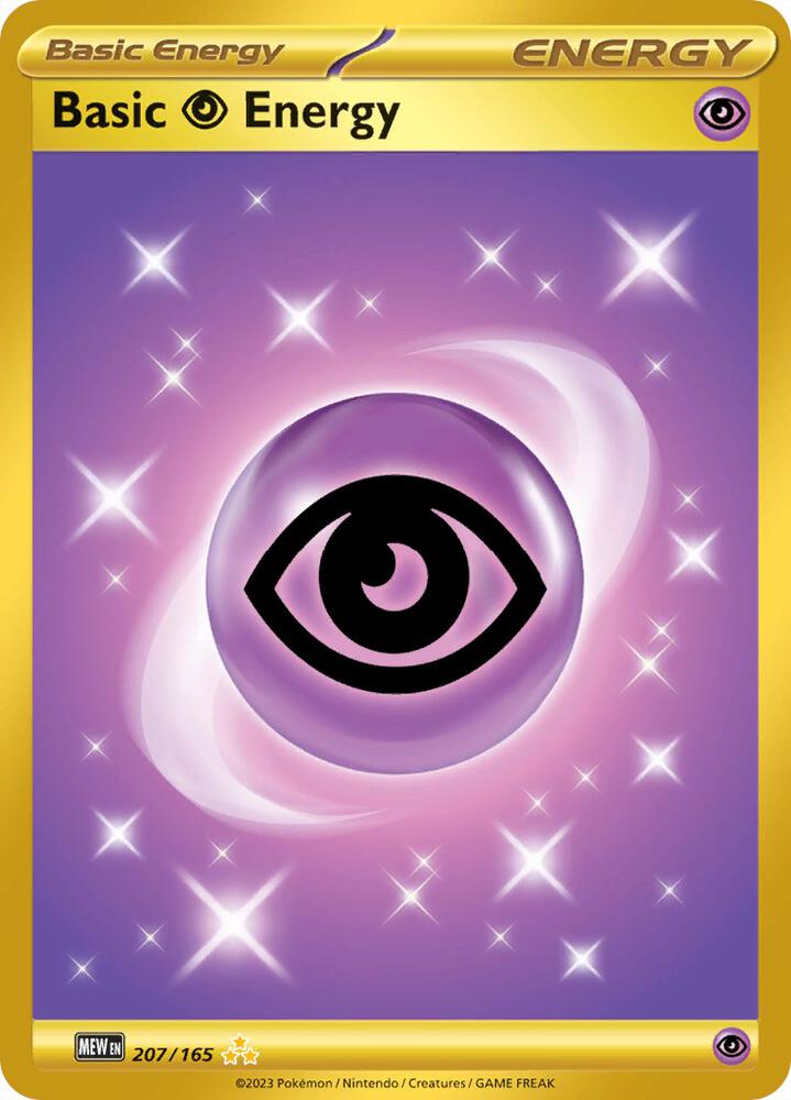 Basic Psychic Energy 207/165 card from SV: Scarlet & Violet 151