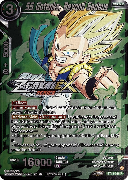 SS Gotenks, Beyond Serious (Event Pack 13) BT18-086 card from Tournament Promotion Cards