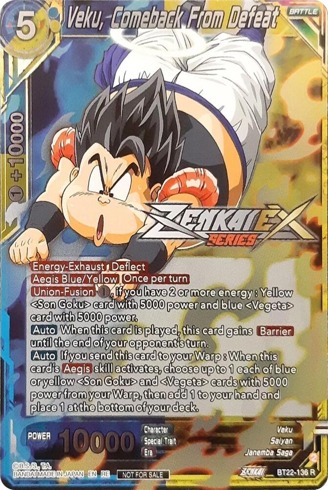 Veku, Comeback From Defeat (Event Pack 13) BT22-136 card from Tournament Promotion Cards
