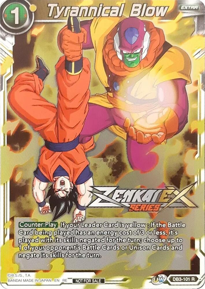 Tyrannical Blow (Event Pack 13) DB3-101 card from Tournament Promotion Cards