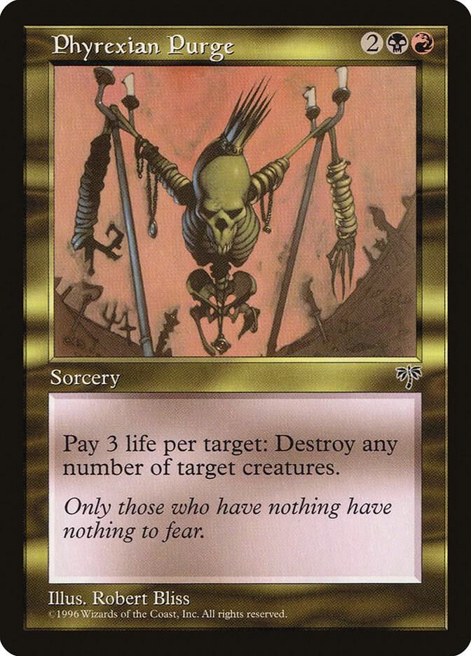 Phyrexian Purge card from Mirage