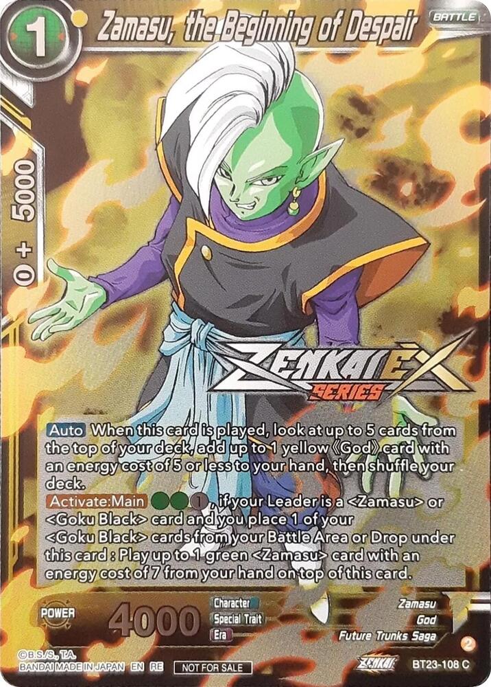Zamasu, the Beginning of Despair (Event Pack 13) card from Tournament Promotion Cards