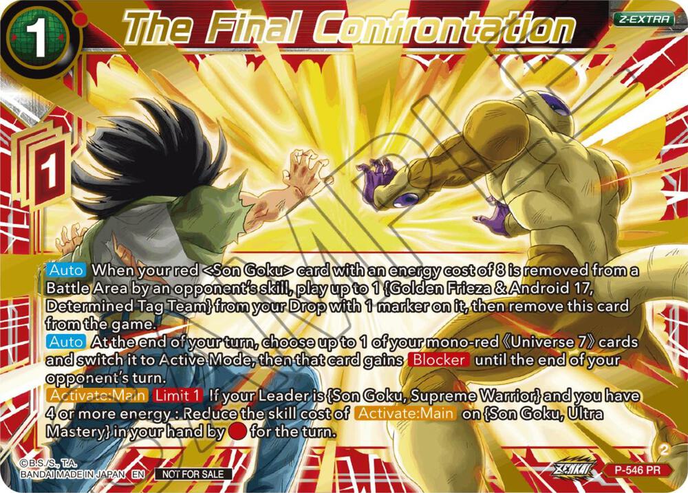 The Final Confrontation (Championship Z Extra Card Pack 2023) P-546 card from Tournament Promotion Cards