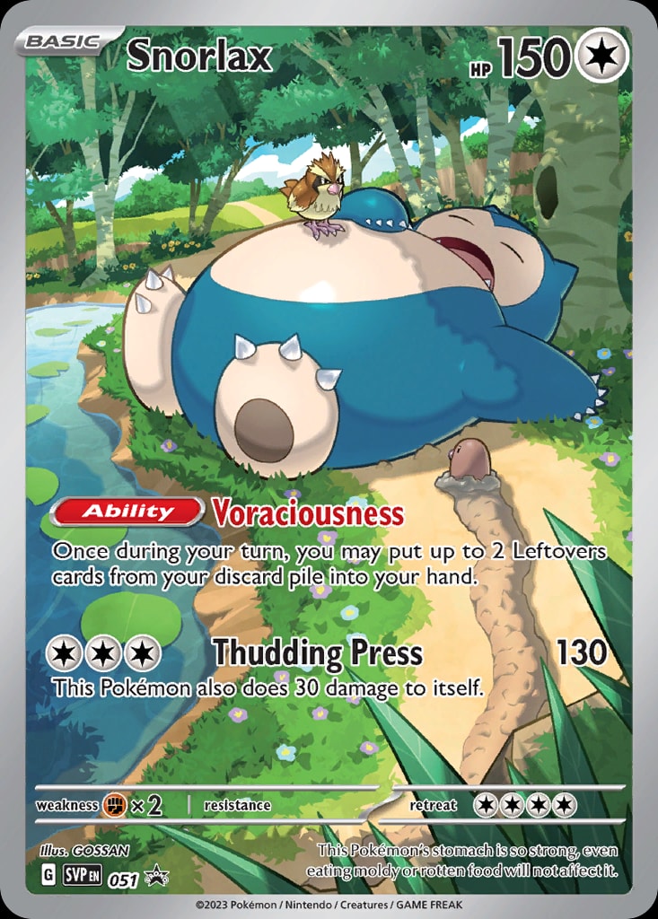 Snorlax 051 card from SV: Scarlet & Violet Promo Cards