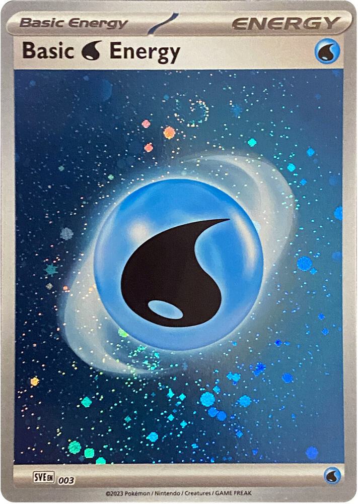 Basic Water Energy (Cosmos Holo) 003 card from SV01: Scarlet & Violet Base Set