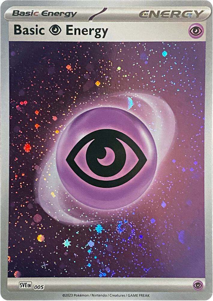 Basic Psychic Energy (Cosmos Holo) 005 card from SV01: Scarlet & Violet Base Set