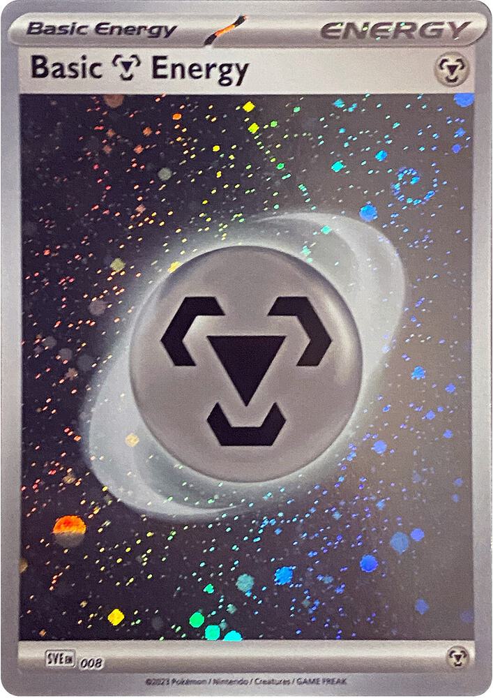 Basic Metal Energy (Cosmos Holo) 008 card from SV01: Scarlet & Violet Base Set