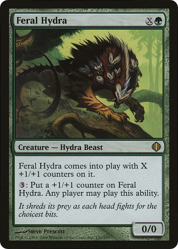Feral Hydra (Magic Player Rewards 2009) 131 card from Oversize Cards
