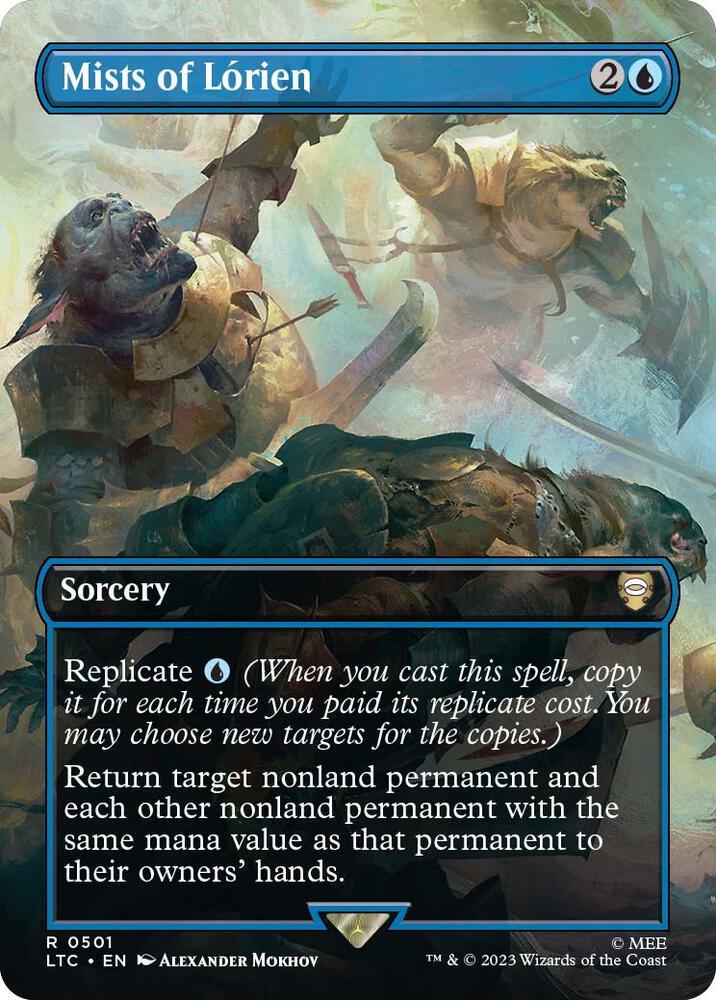 Mists of Lorien (Borderless) 501 card from Commander: The Lord of the Rings: Tales of Middle-earth