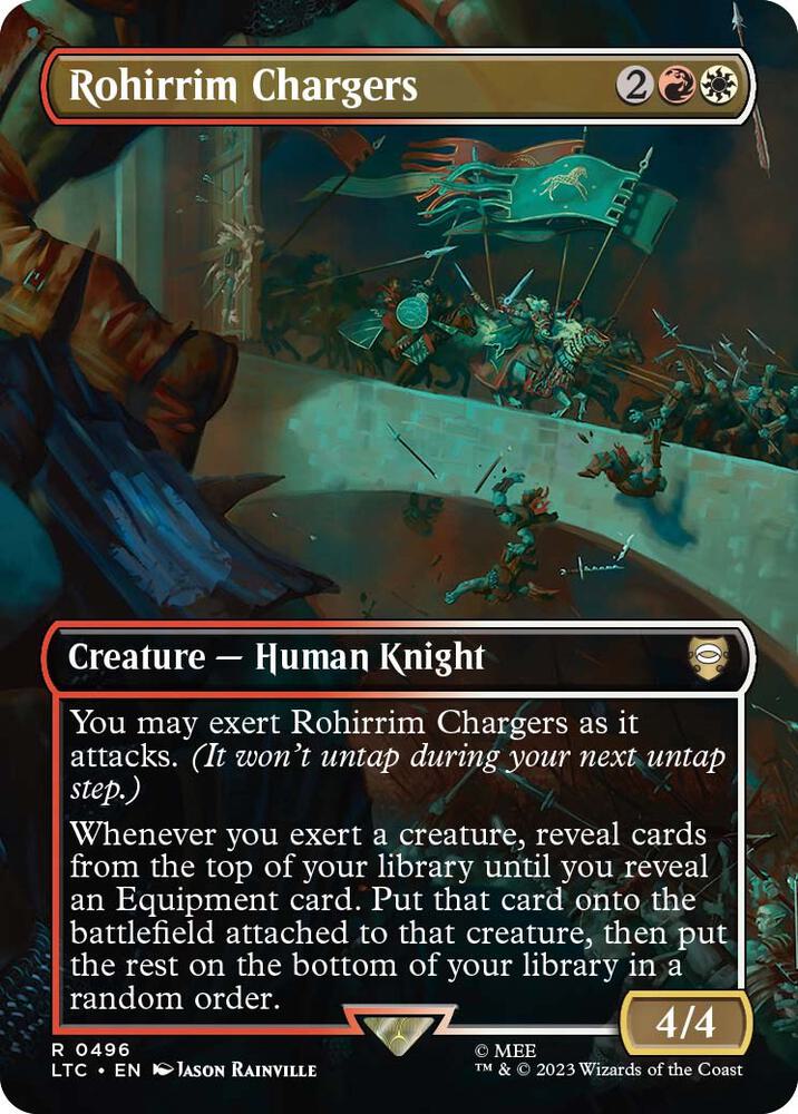 Rohirrim Chargers (Borderless) 496 card from Commander: The Lord of the Rings: Tales of Middle-earth