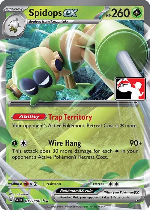 Spidops ex 019/198 card from Prize Pack Series Cards