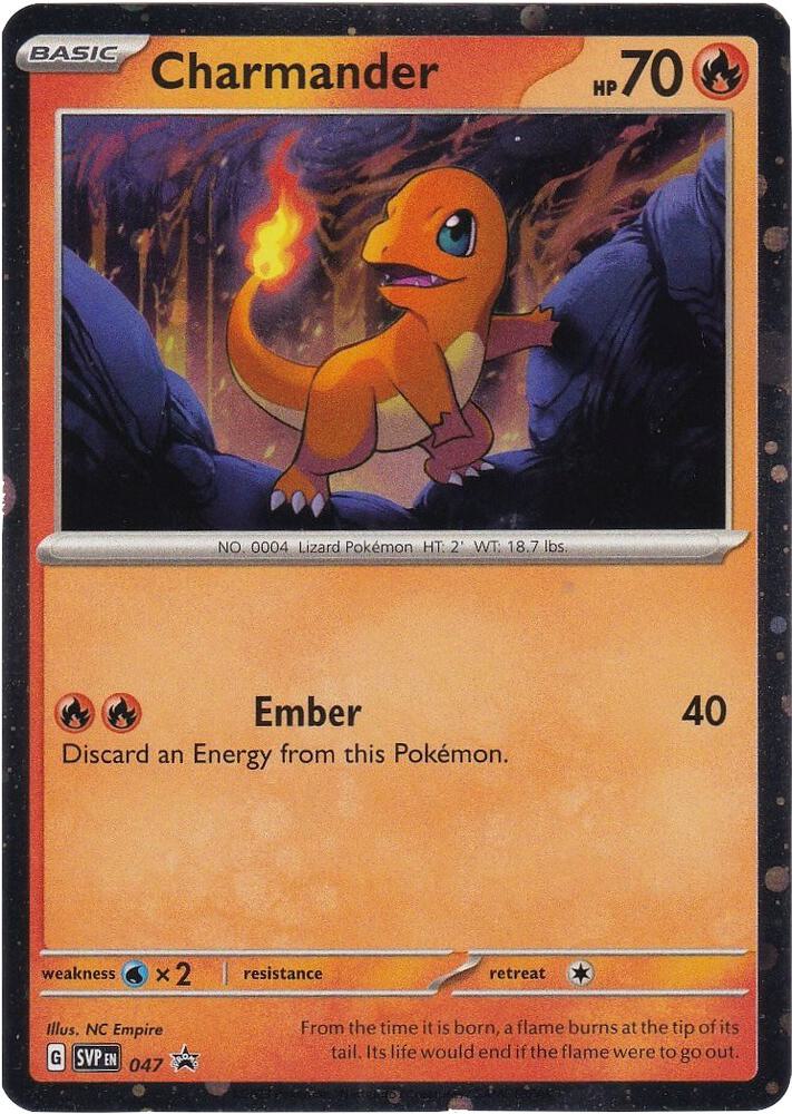 Charmander (Cosmos Holo) 047 card from SV: Scarlet & Violet Promo Cards