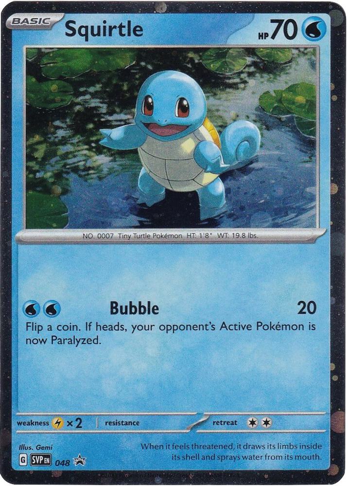 Squirtle (Cosmos Holo) 048 card from SV: Scarlet & Violet Promo Cards