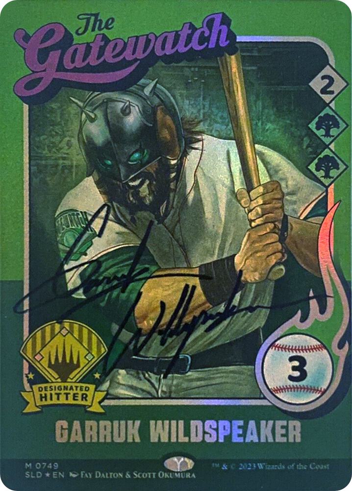 Garruk Wildspeaker (Autographed) 749 card from Secret Lair Drop Series
