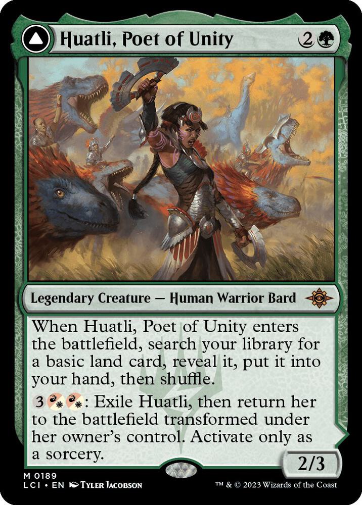 Huatli, Poet of Unity 189 card from The Lost Caverns of Ixalan