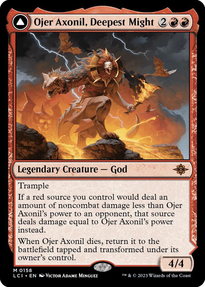 Ojer Axonil, Deepest Might 158 card from The Lost Caverns of Ixalan
