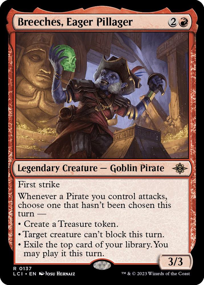 Breeches, Eager Pillager 137 card from The Lost Caverns of Ixalan