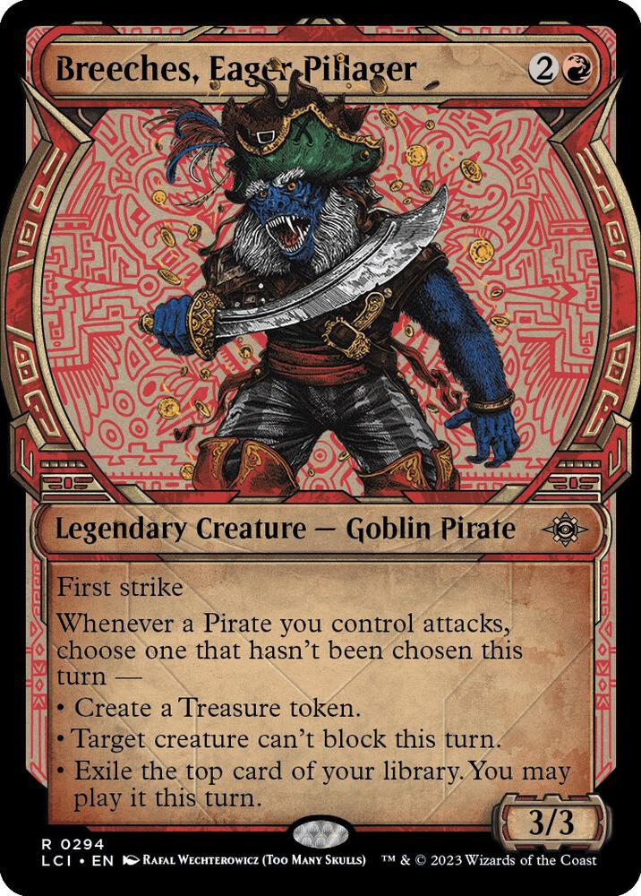 Breeches, Eager Pillager (Showcase) 294 card from The Lost Caverns of Ixalan