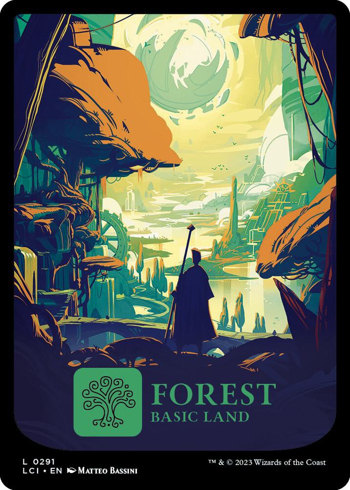 Forest 291 card from The Lost Caverns of Ixalan