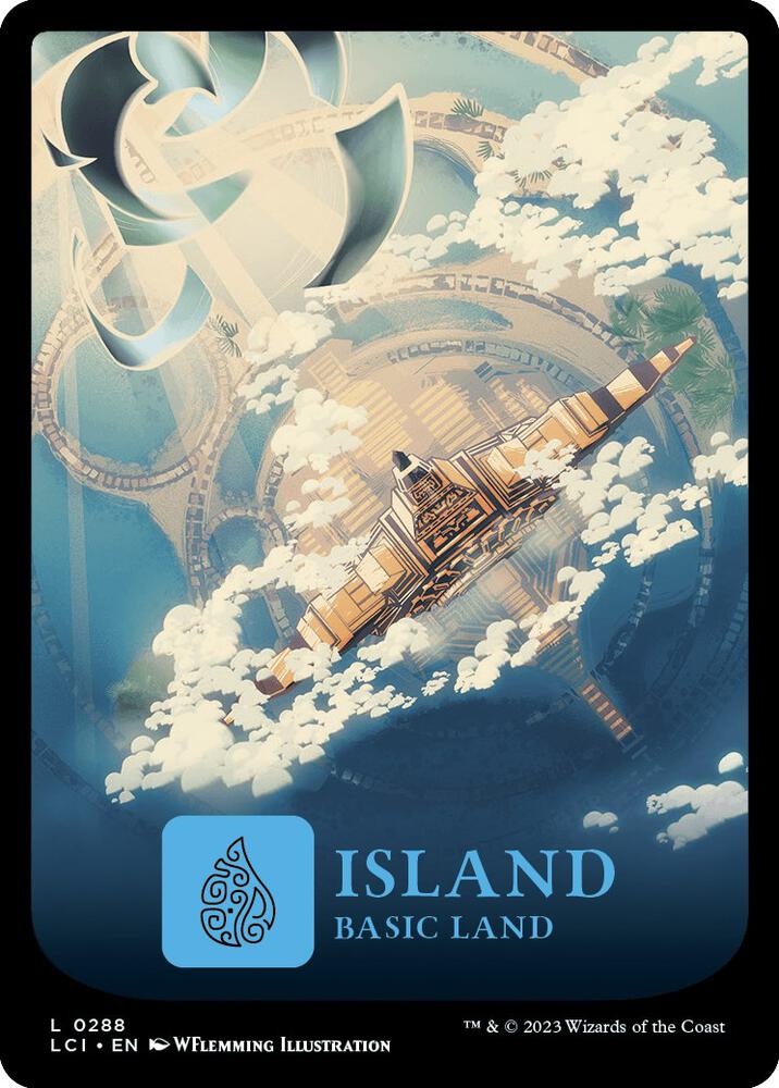 Island 288 card from The Lost Caverns of Ixalan