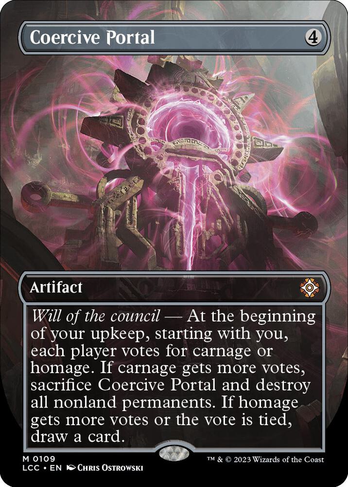 Coercive Portal (Borderless) 109 card from Commander: The Lost Caverns of Ixalan