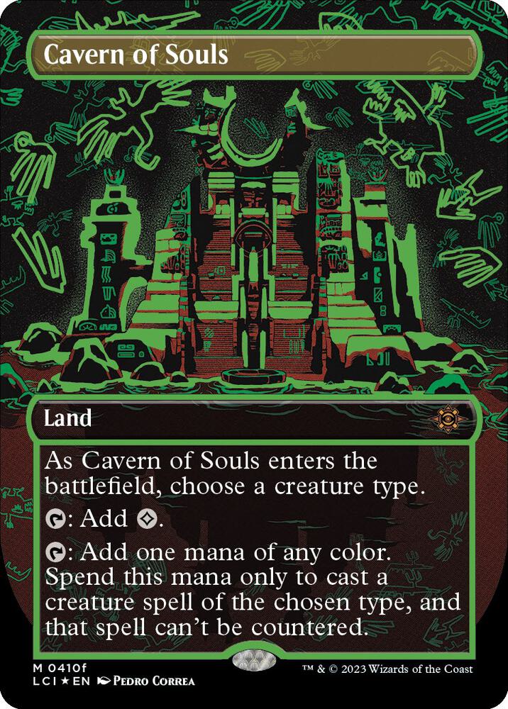 Cavern of Souls (0410f) (Borderless) 410f card from The Lost Caverns of Ixalan