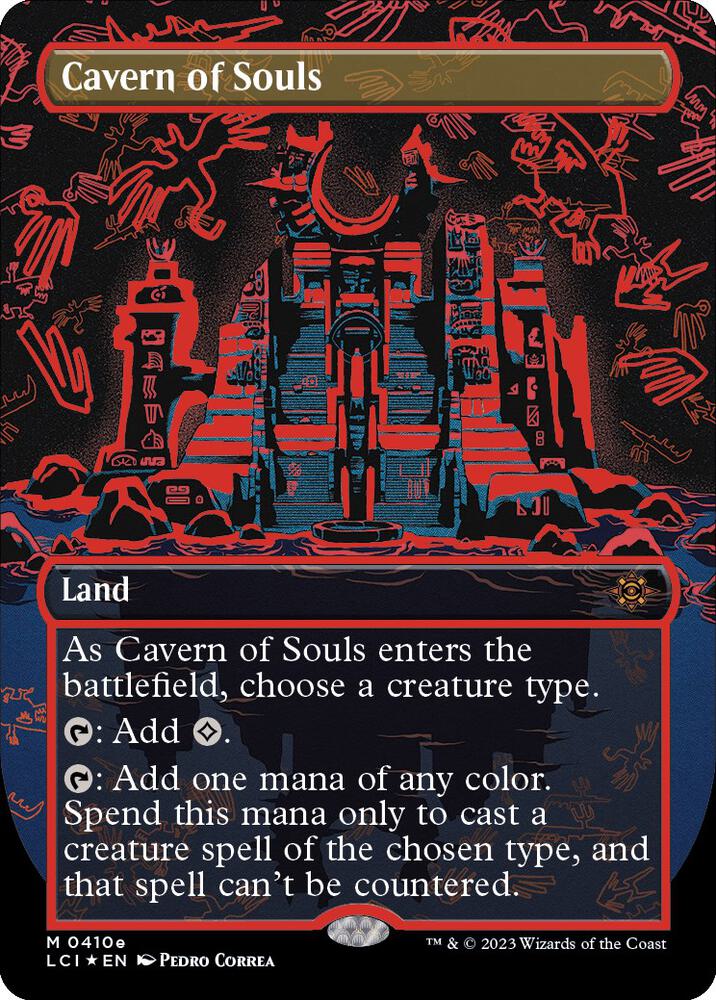 Cavern of Souls (0410e) (Borderless) 410e card from The Lost Caverns of Ixalan