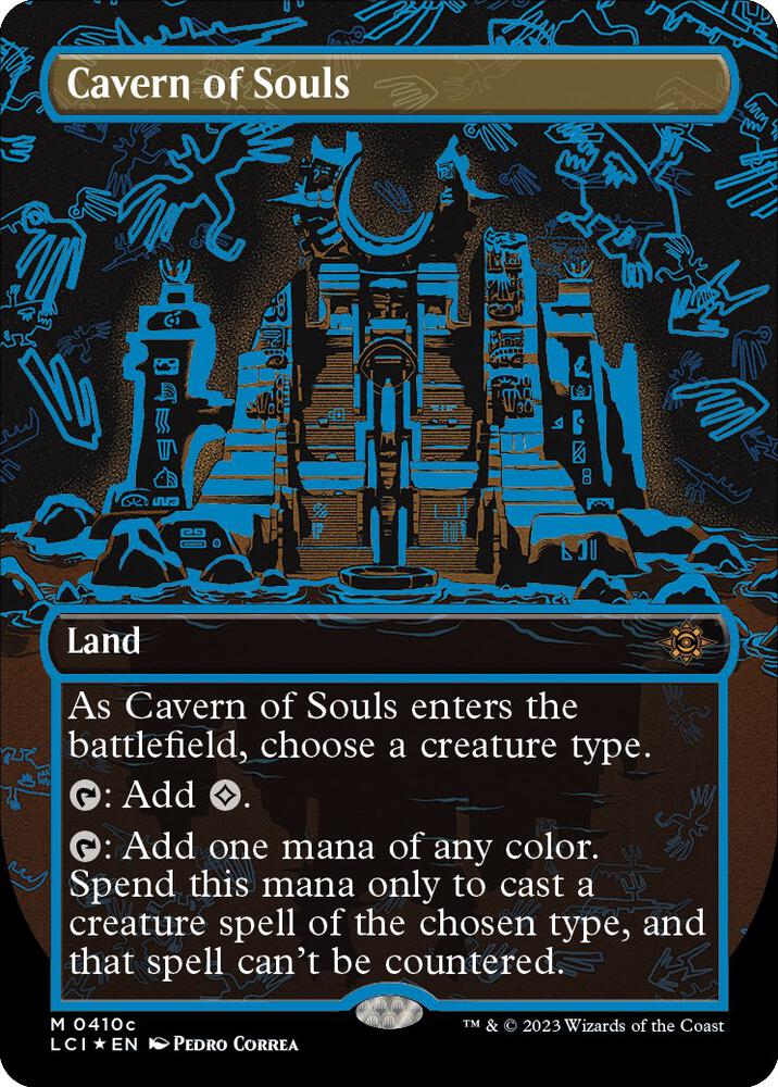 Cavern of Souls (0410c) (Borderless) 410c card from The Lost Caverns of Ixalan