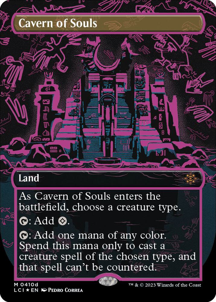 Cavern of Souls (0410d) (Borderless) 410d card from The Lost Caverns of Ixalan