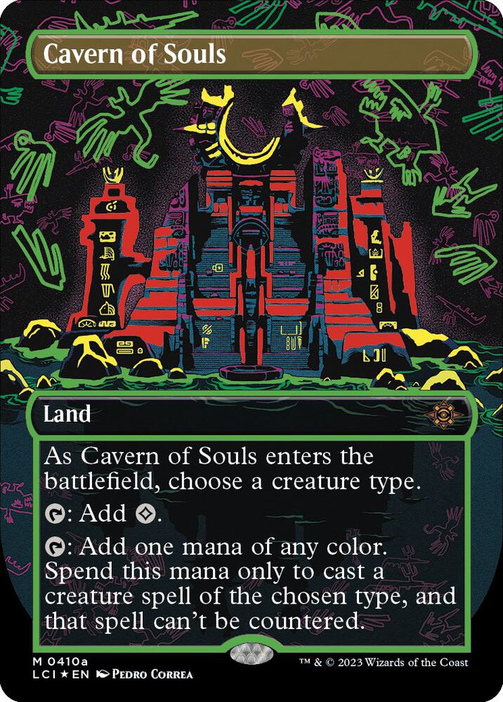 Cavern of Souls (0410a) (Borderless) 410a card from The Lost Caverns of Ixalan