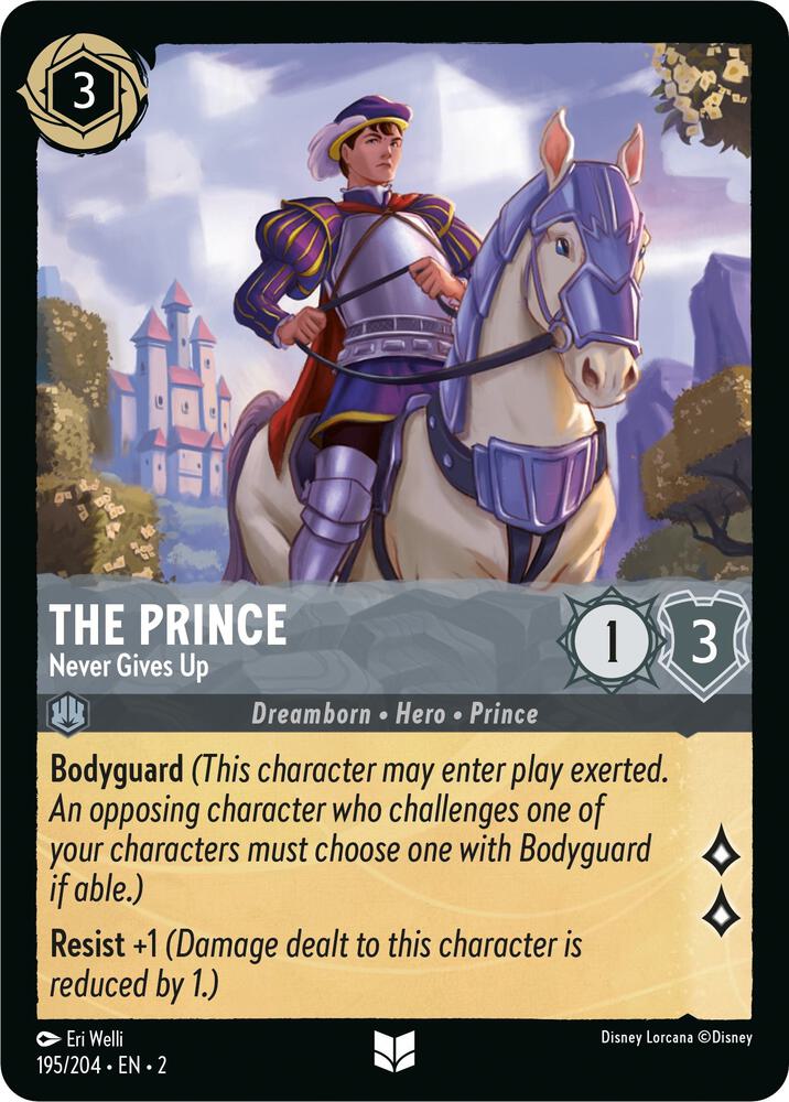 The Prince - Never Gives Up 195/204 card from Rise of the Floodborn