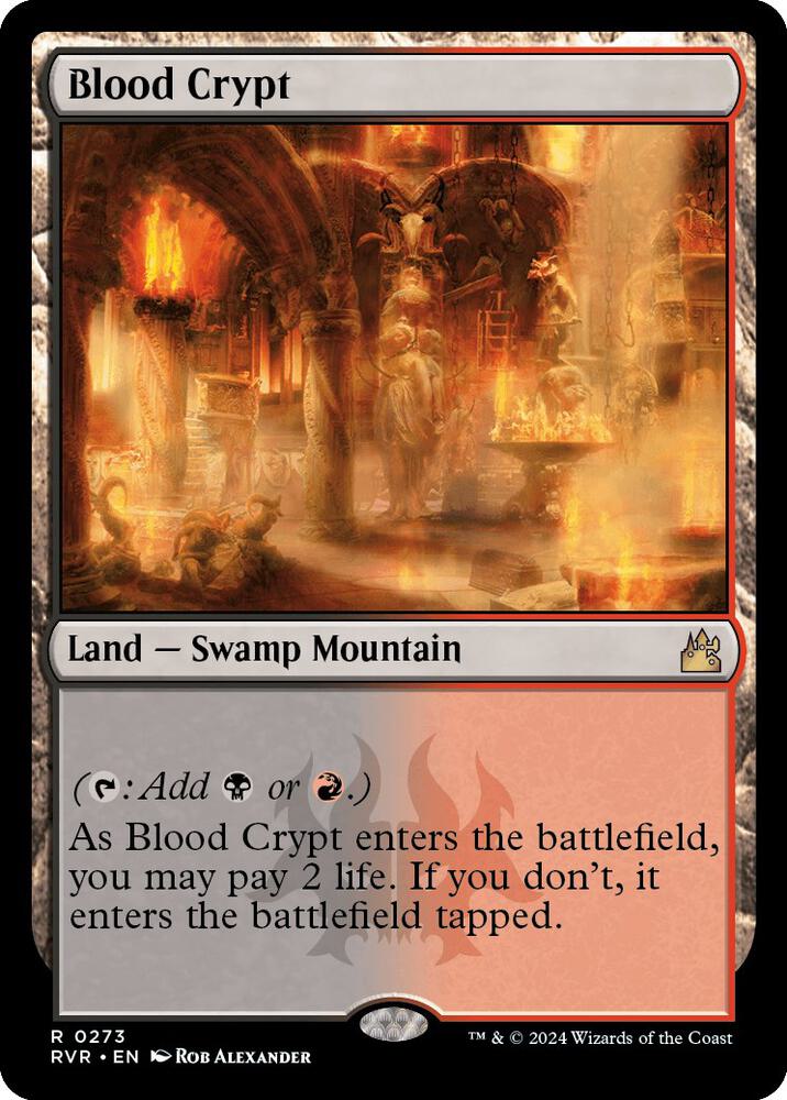 Blood Crypt 273 card from Ravnica Remastered