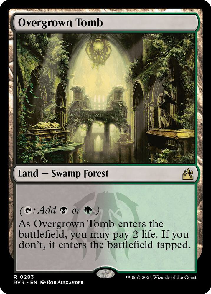 Overgrown Tomb 283 card from Ravnica Remastered