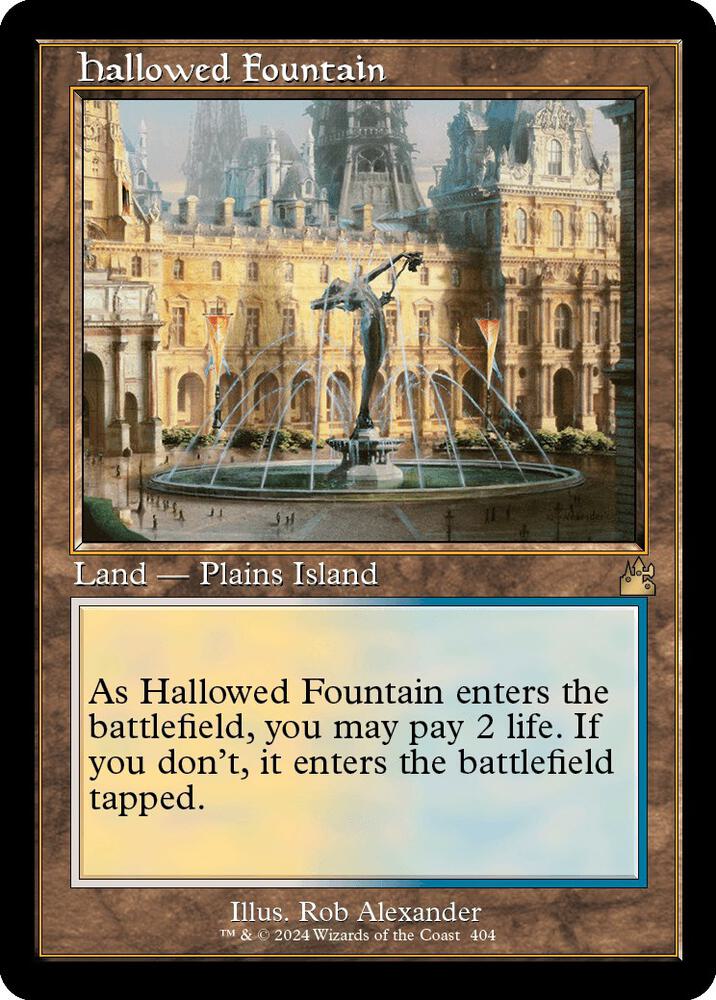Hallowed Fountain (Retro Frame) 404 card from Ravnica Remastered