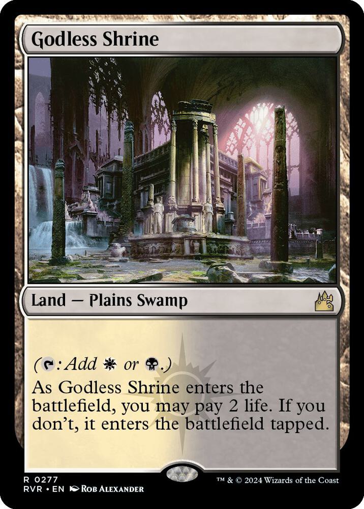 Godless Shrine 277 card from Ravnica Remastered