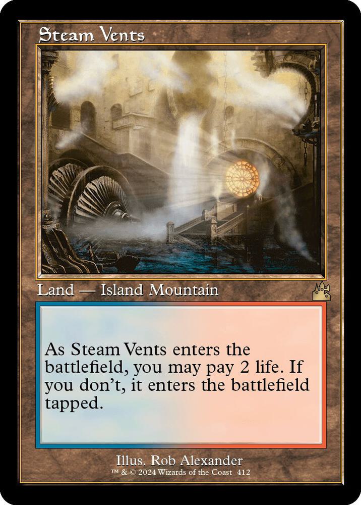 Steam Vents (Retro Frame) 412 card from Ravnica Remastered