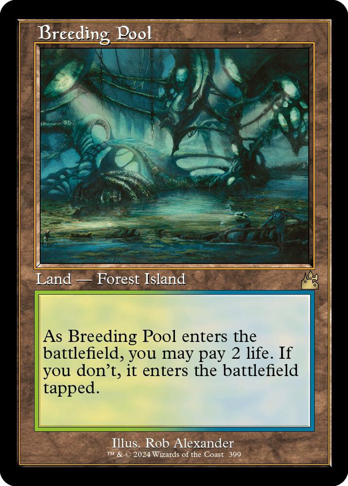 Breeding Pool (Retro Frame) 399 card from Ravnica Remastered