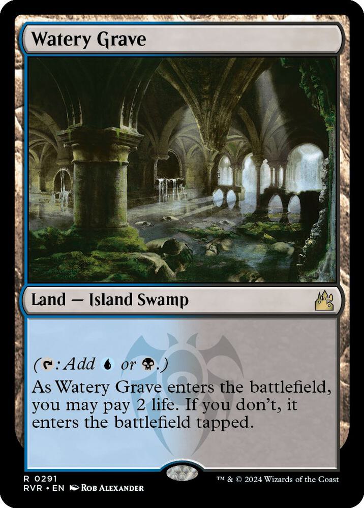 Watery Grave 291 card from Ravnica Remastered