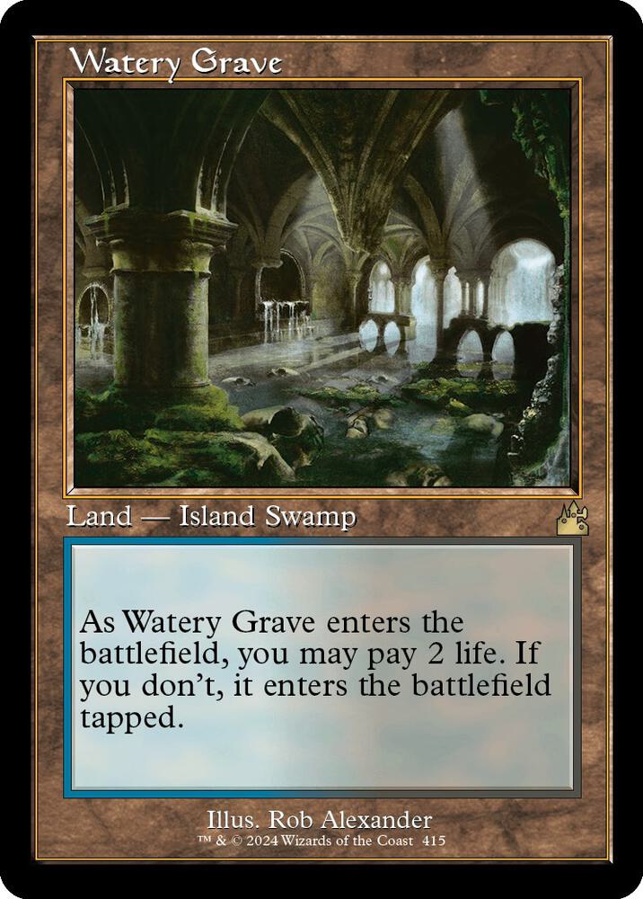 Watery Grave (Retro Frame) 415 card from Ravnica Remastered