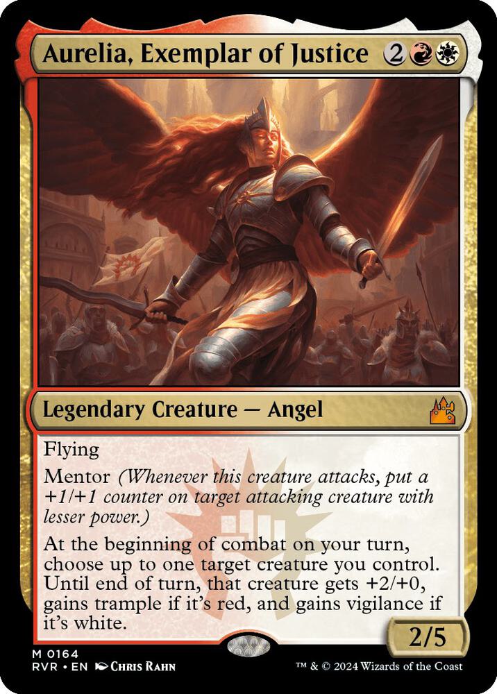 Aurelia, Exemplar of Justice 164 card from Ravnica Remastered