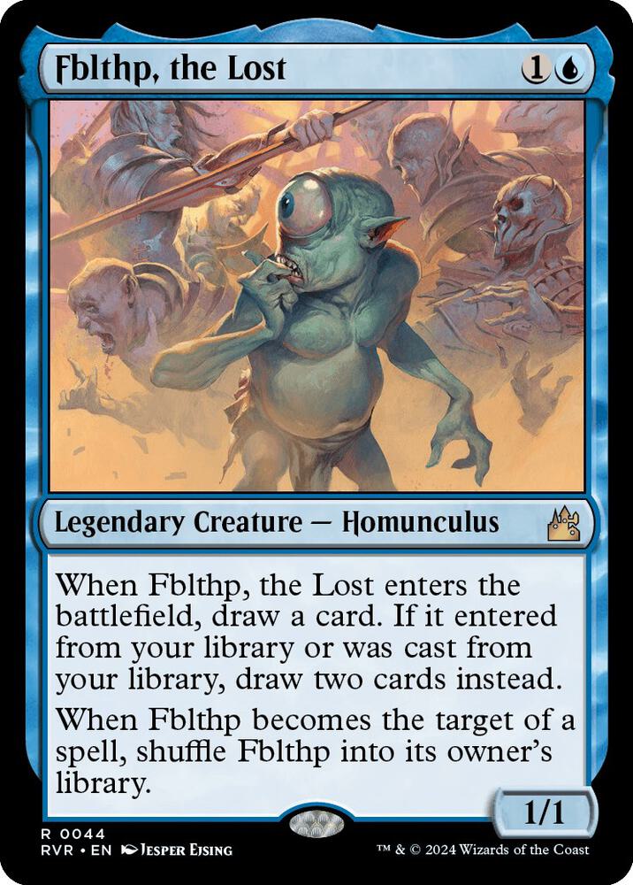 Fblthp, the Lost 44 card from Ravnica Remastered