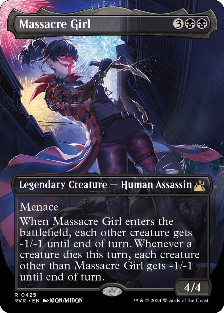 Massacre Girl (Anime Borderless) 425 card from Ravnica Remastered