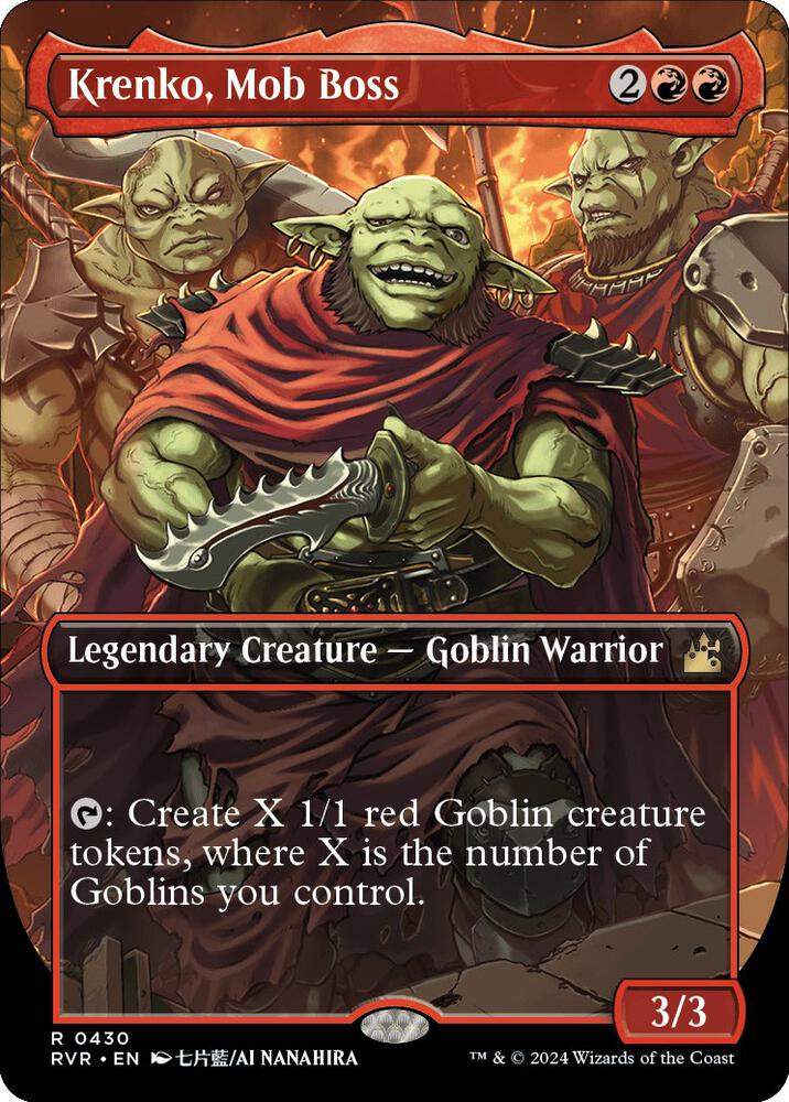 Krenko, Mob Boss (Anime Borderless) 430 card from Ravnica Remastered