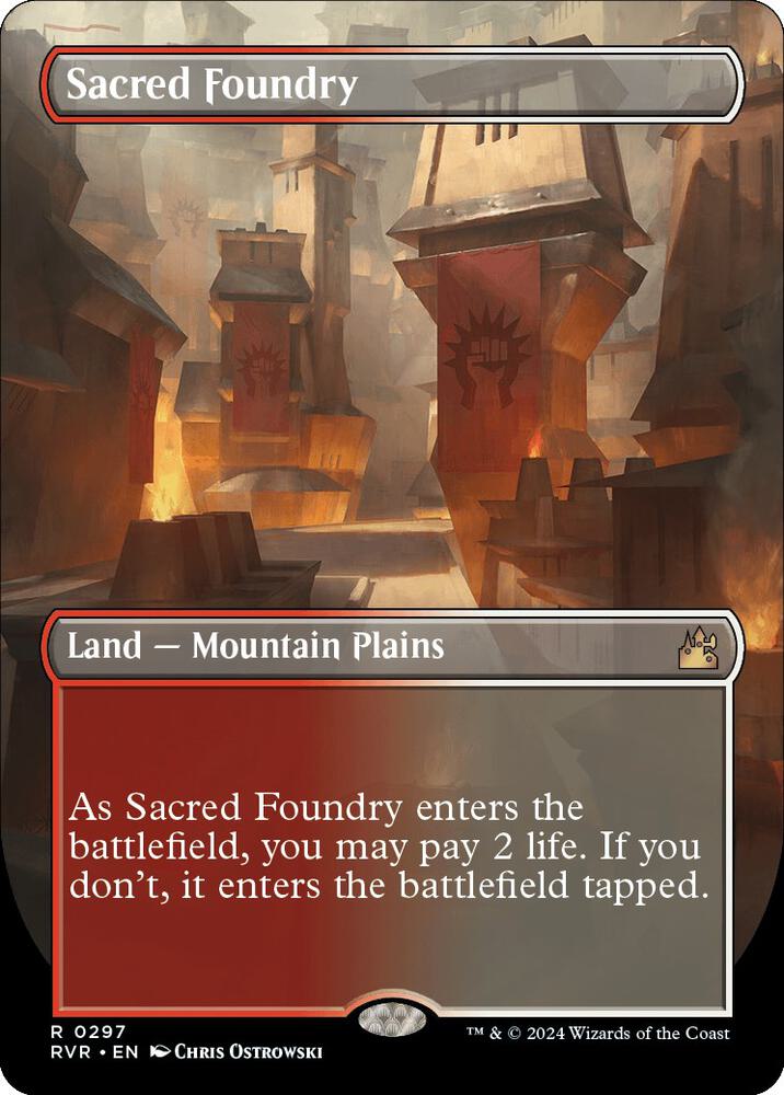 Sacred Foundry (Borderless) 297 card from Ravnica Remastered